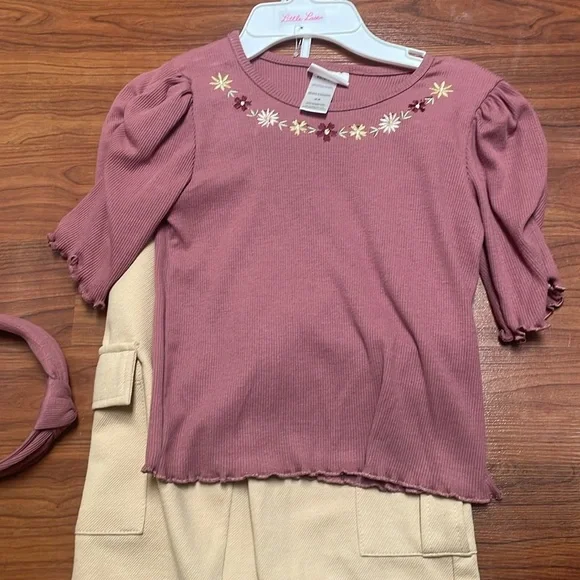 Little Lass girls cute outfit Set with Headband size 6X - Picture 3 of 9
